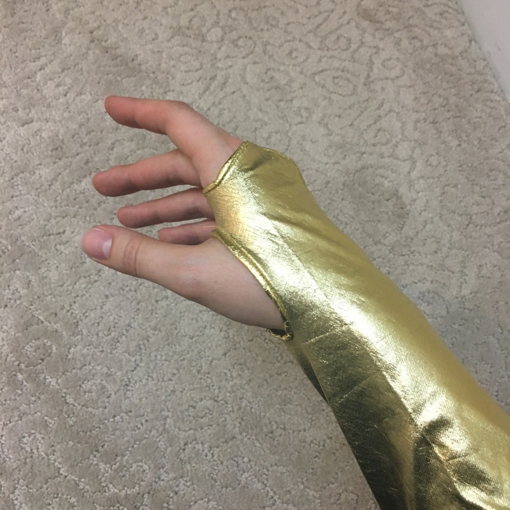 Gold Gauntlet Gloves